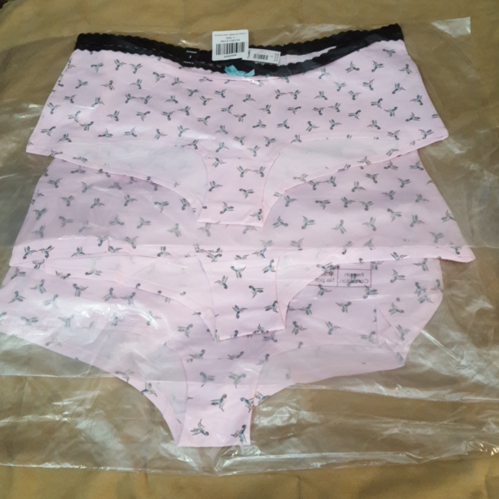 Torrid Lot of 3 Boyshort Hummingbird Panties